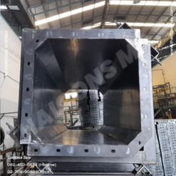 Gemini บอกว่า แบบเหล็กหล่อเสาสี่เหลี่ยมสต๊อปเปอร์ ระบบประกบสี่เหลี่ยม