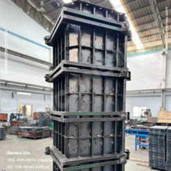 แบบเหล็กหล่อเสาสี่เหลี่ยมสต๊อปเปอร์ สำหรับหล่อเสาอาคาร