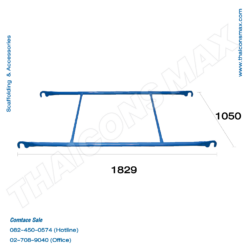 ขนาด ฝาครอบนั่งร้านเหล็ก สีฝุ่น ขนาด 1829 x 1050 มม. สำหรับงานก่อสร้าง