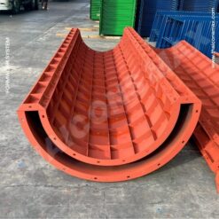 แบบหล่อผนังโค้ง