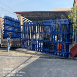 แบบหล่อเสาบุไม้อัด แบบโครงเหล็กหล่อเสา