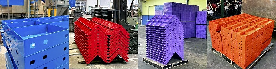 แบบเหล็กแผ่นเรียบพ่นสีฝุ่นหลายสี